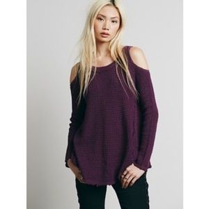 Free People Sunset Open Shoulder Pullover/Sweater